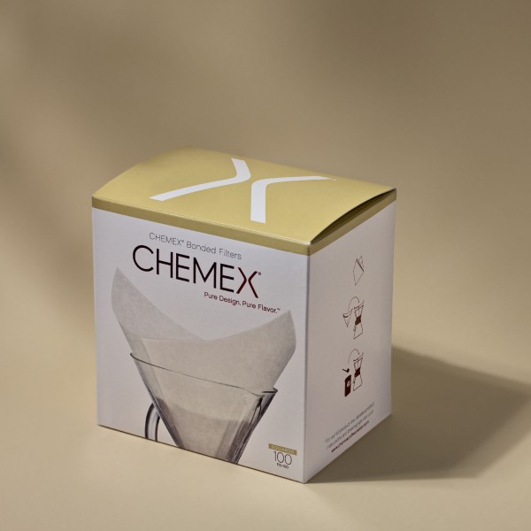 Chemex filtry papierowe białe kwadratowe - 6, 8 i 10 filiżanek