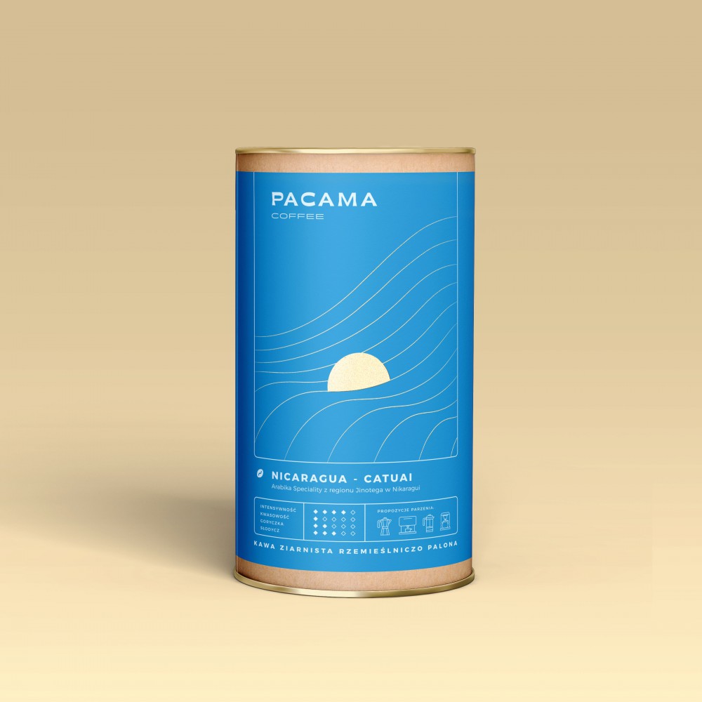 Kawa ziarnista Arabica Speciality Pacama Coffee Nicaragua Catuai 200 g puszka
