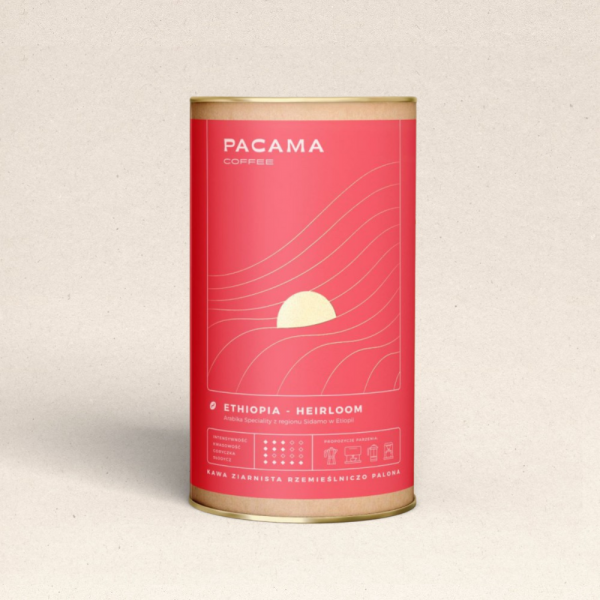 Kawa ziarnista Arabica Speciality Pacama Coffee Ethiopia - Heirloom 200 g puszka