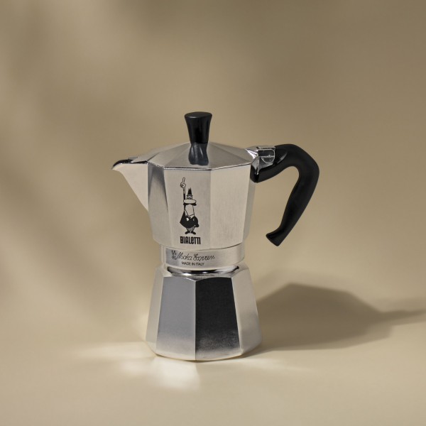 kawiarka bialetti moka express na 6 filiżanek srebrna